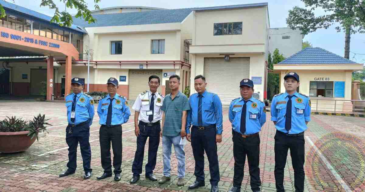 Đội ngũ bảo vệ Bắc Thiên Long phục vụ doanh nghiệp tại Bình Dương